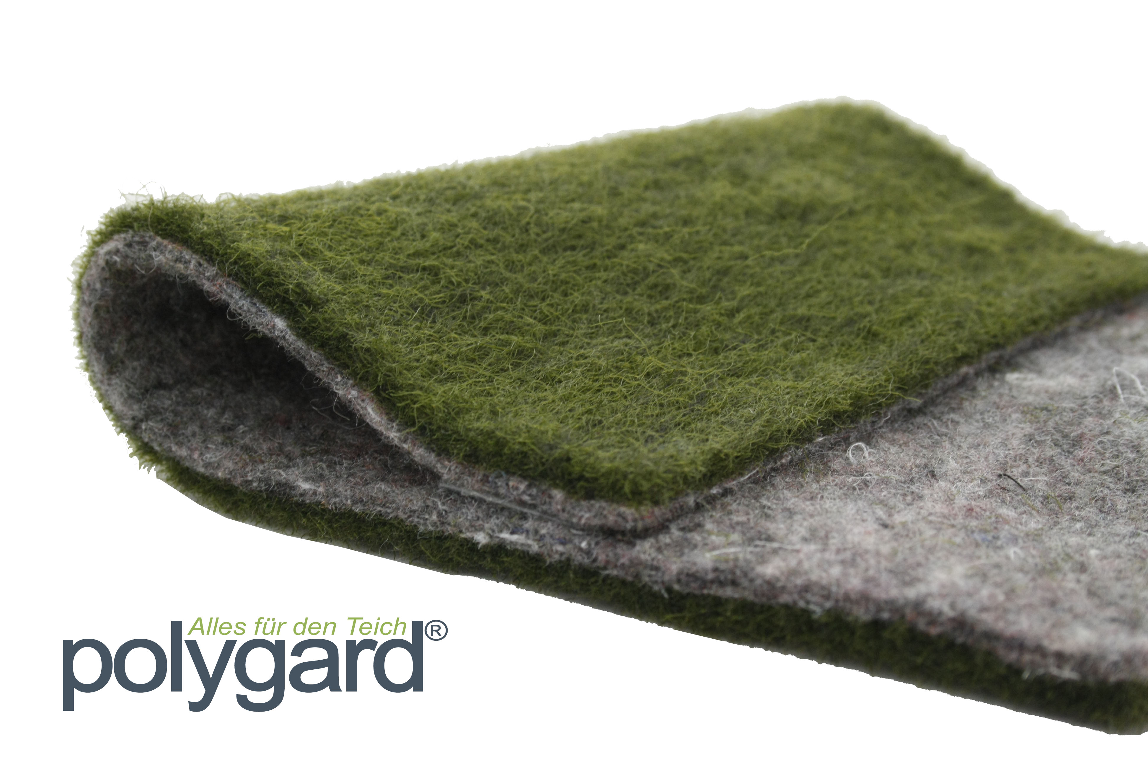 ® Ufermatte grün für Teichrandgestaltung 0,8 mm Starke Ausführung ca Profi Qualität Breite 0,50 m, Länge 5 m Flächen von 1 qm bis 60 qm