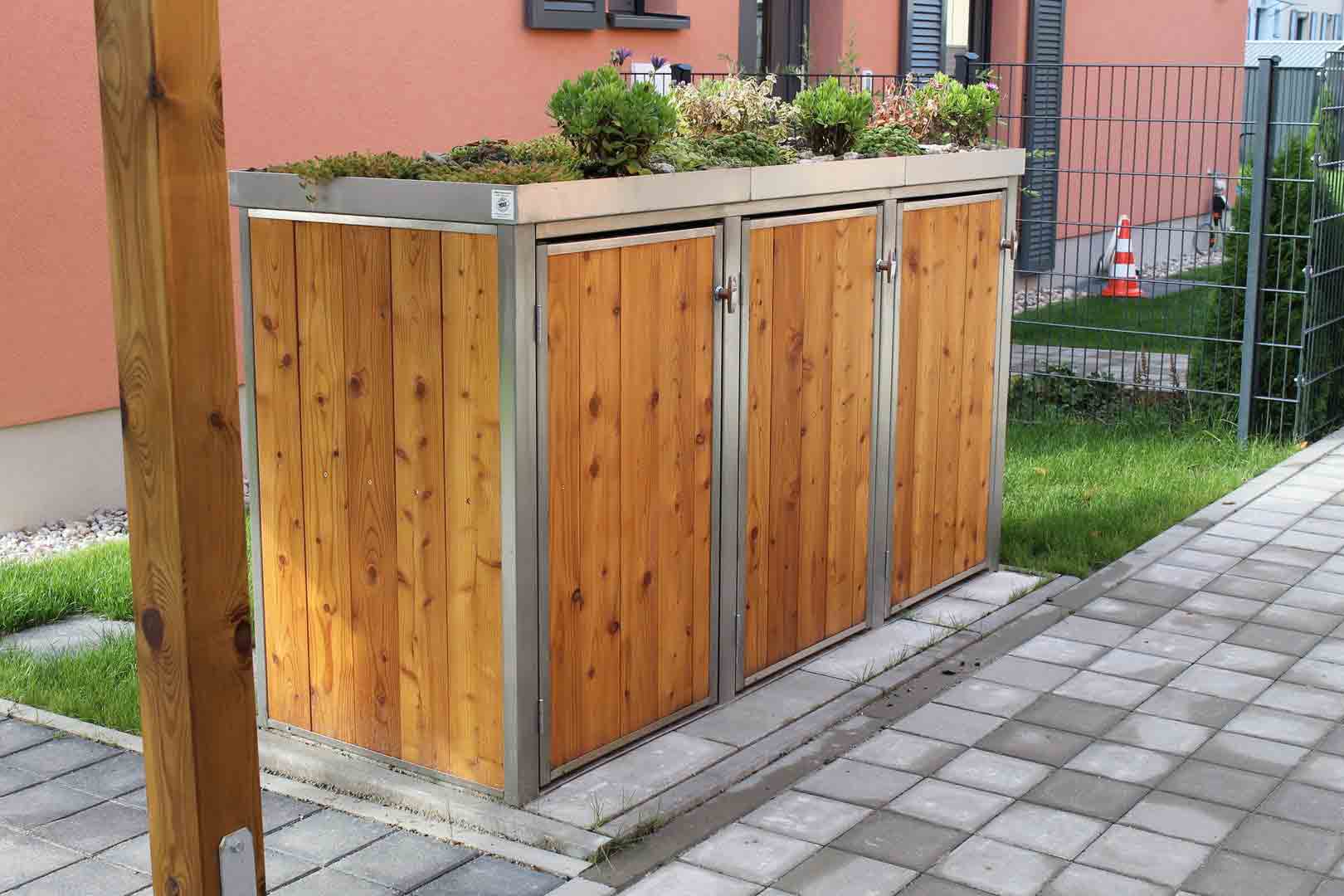 Mülltonnenboxen aus Holz